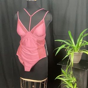 Mauve Pink Charlotte Russe Bathing Suit